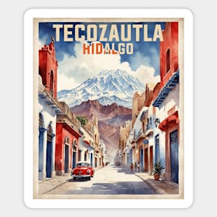 Tecozautla Hidalgo Mexico Vintage Tourism Travel Magnet